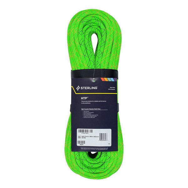 A rope with a green color.