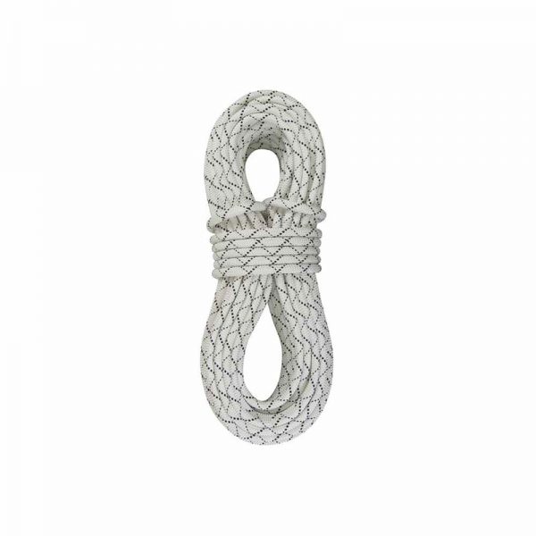 A white rope on a white background.