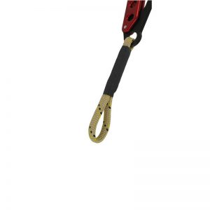An Ultimate Positioning Lanyard hanging on a white background.