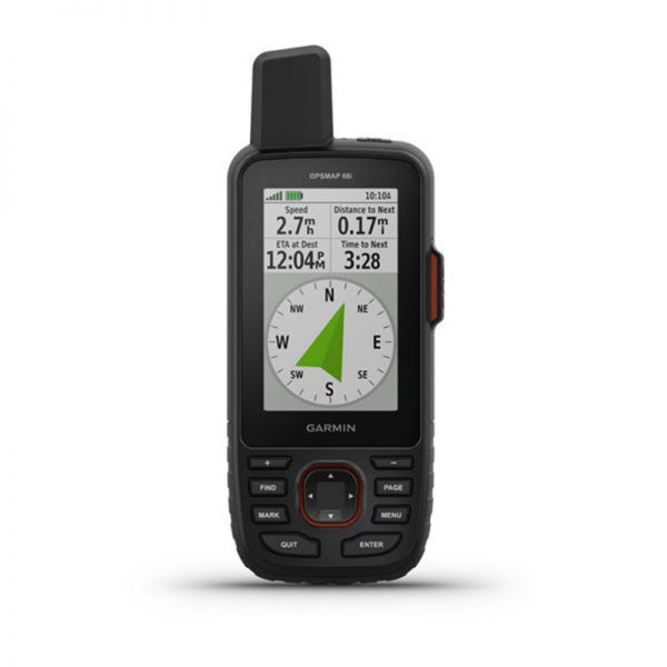 Garmin GPSMAP® 66sr device with a compass and GPS.