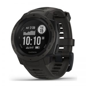The Garmin Quatix 5 with Blue Band is shown on a white background.