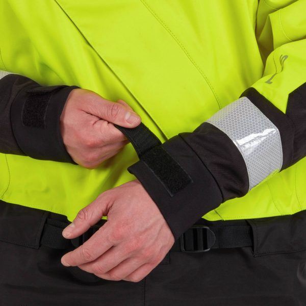 A man wearing a NRS Extreme SAR Dry Suit.