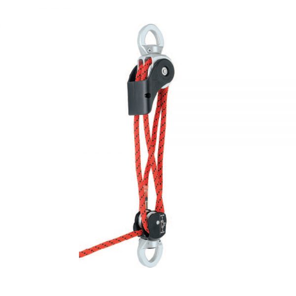 A Harken Wingman Haul Kit is attached to a hook on a white background.